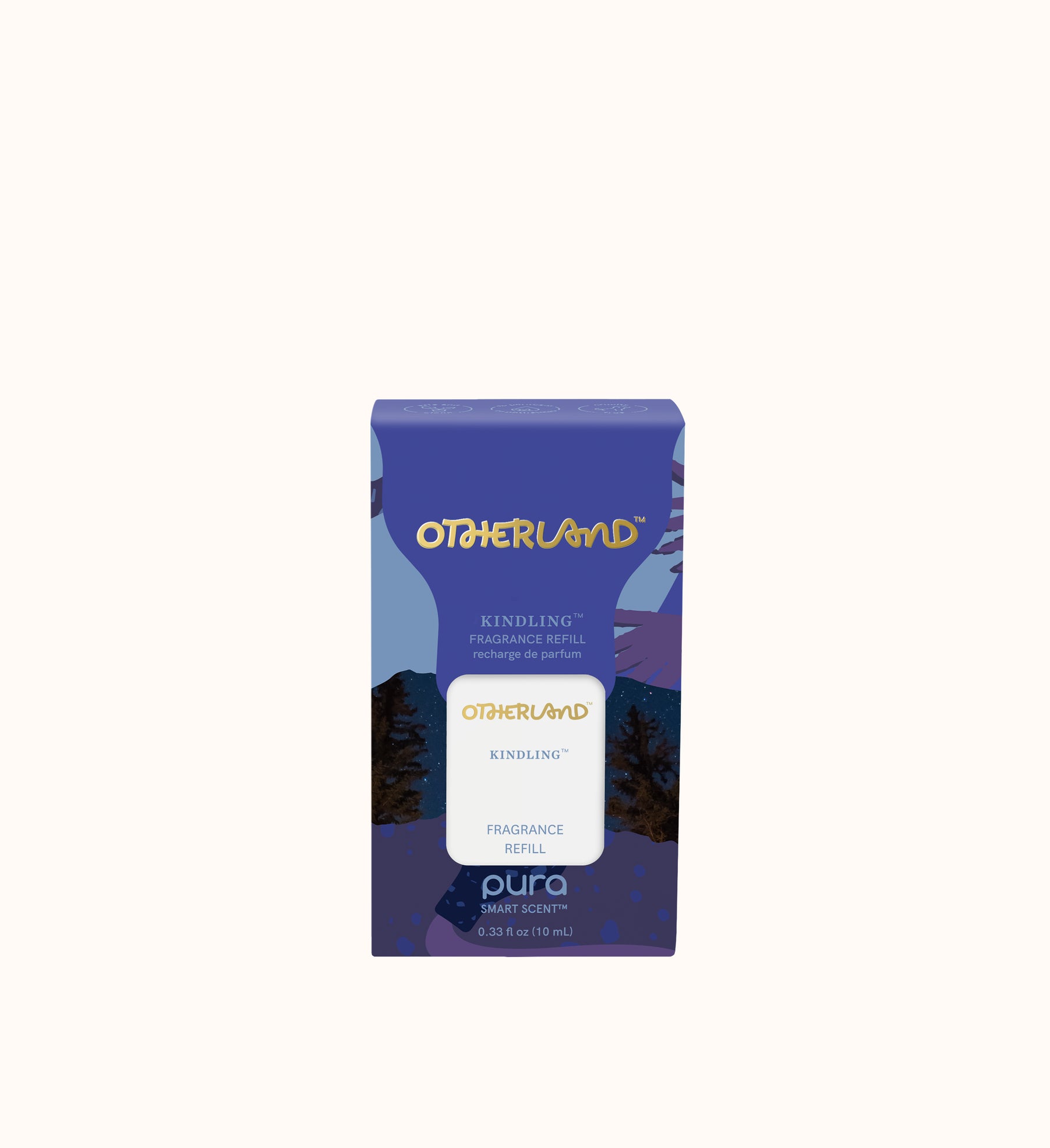 Otherland Kindling Pura fragrance refill packaging on a white background