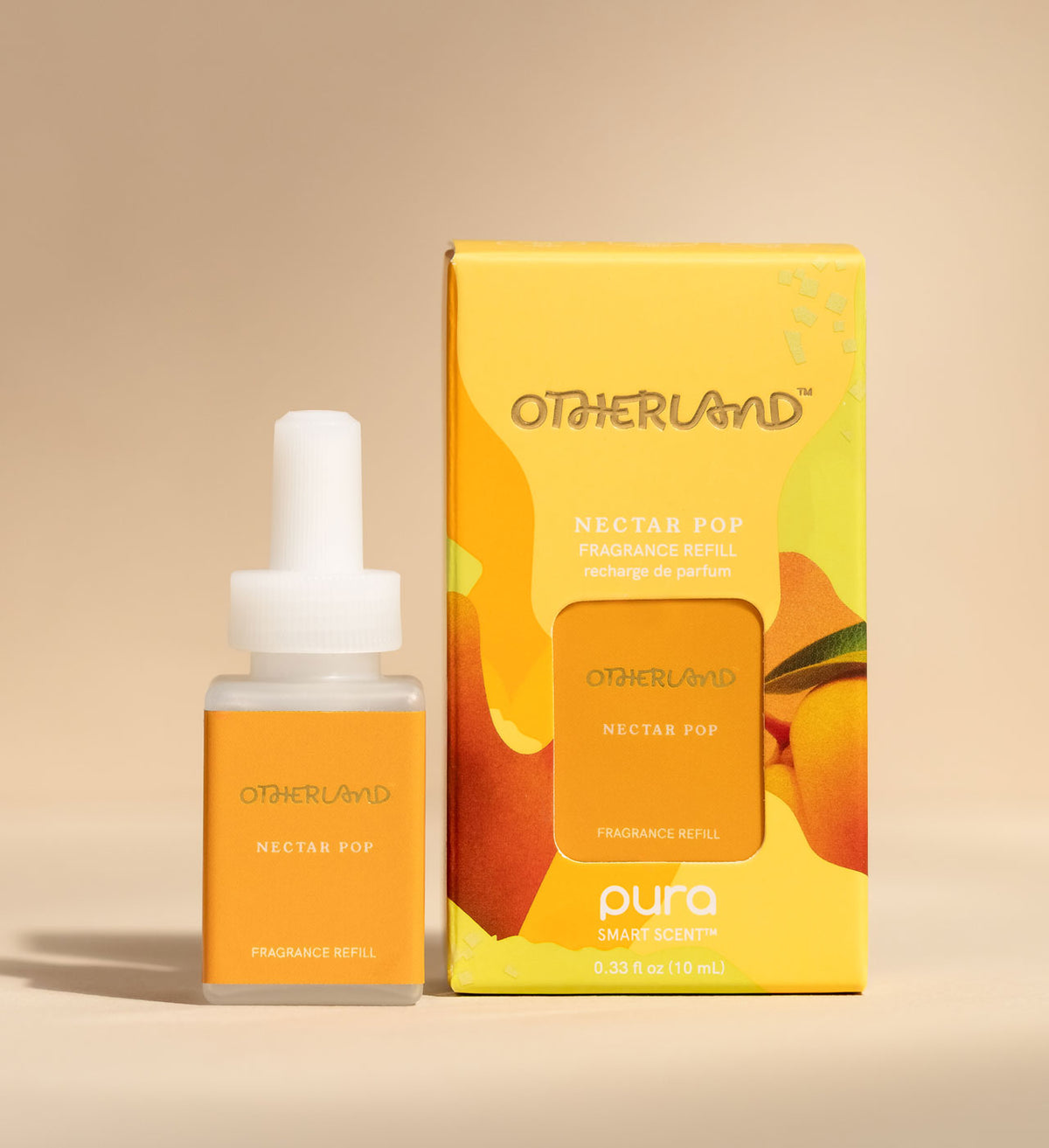 Otherland Nectar Pop fragrance bottle and packaging on a beige background